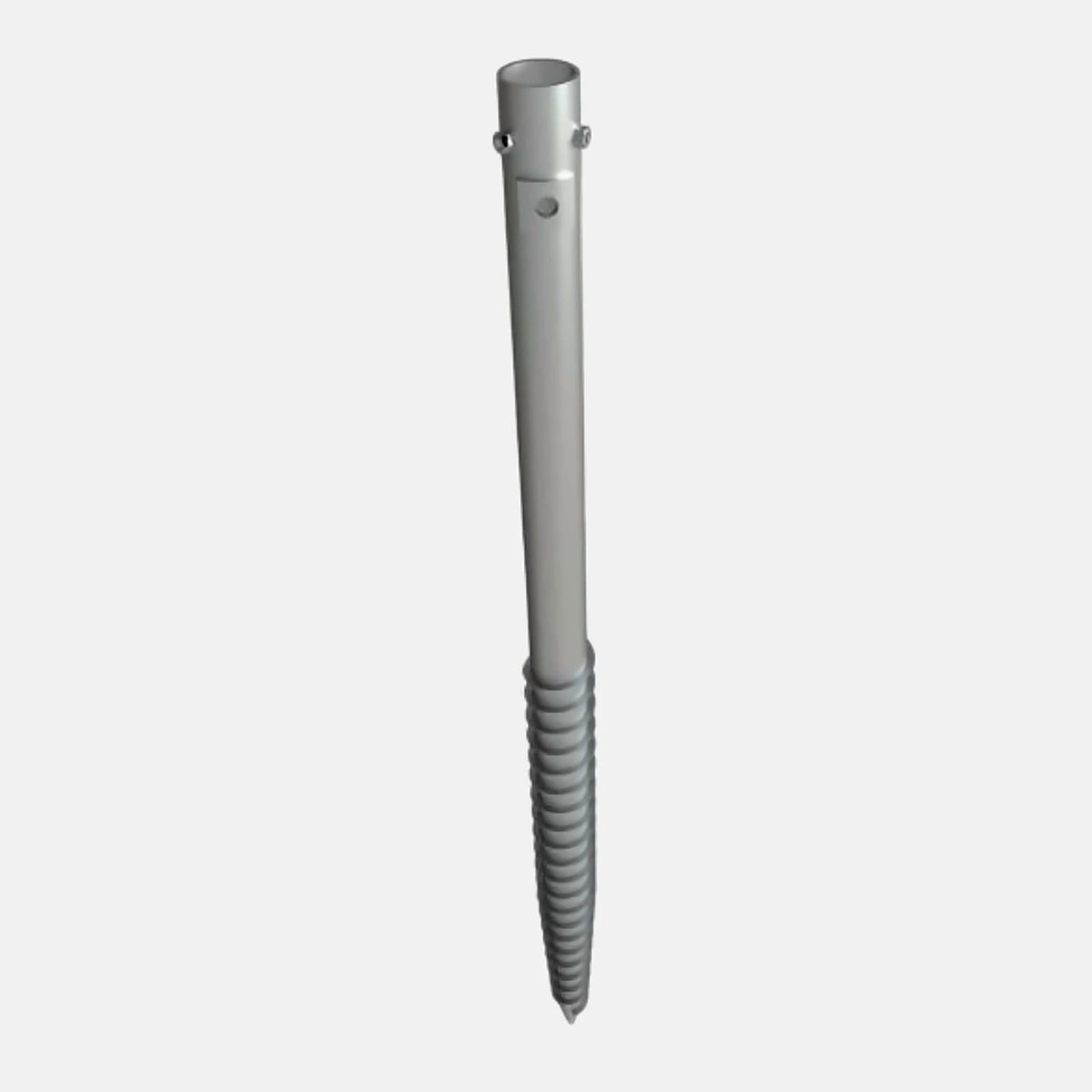 Sunmodo SunTurf Ground Screw earth anchor - hot-dip galvanized #45 structural carbon steel screw anchor for solar ground mount systems, 63 or 80 inch
