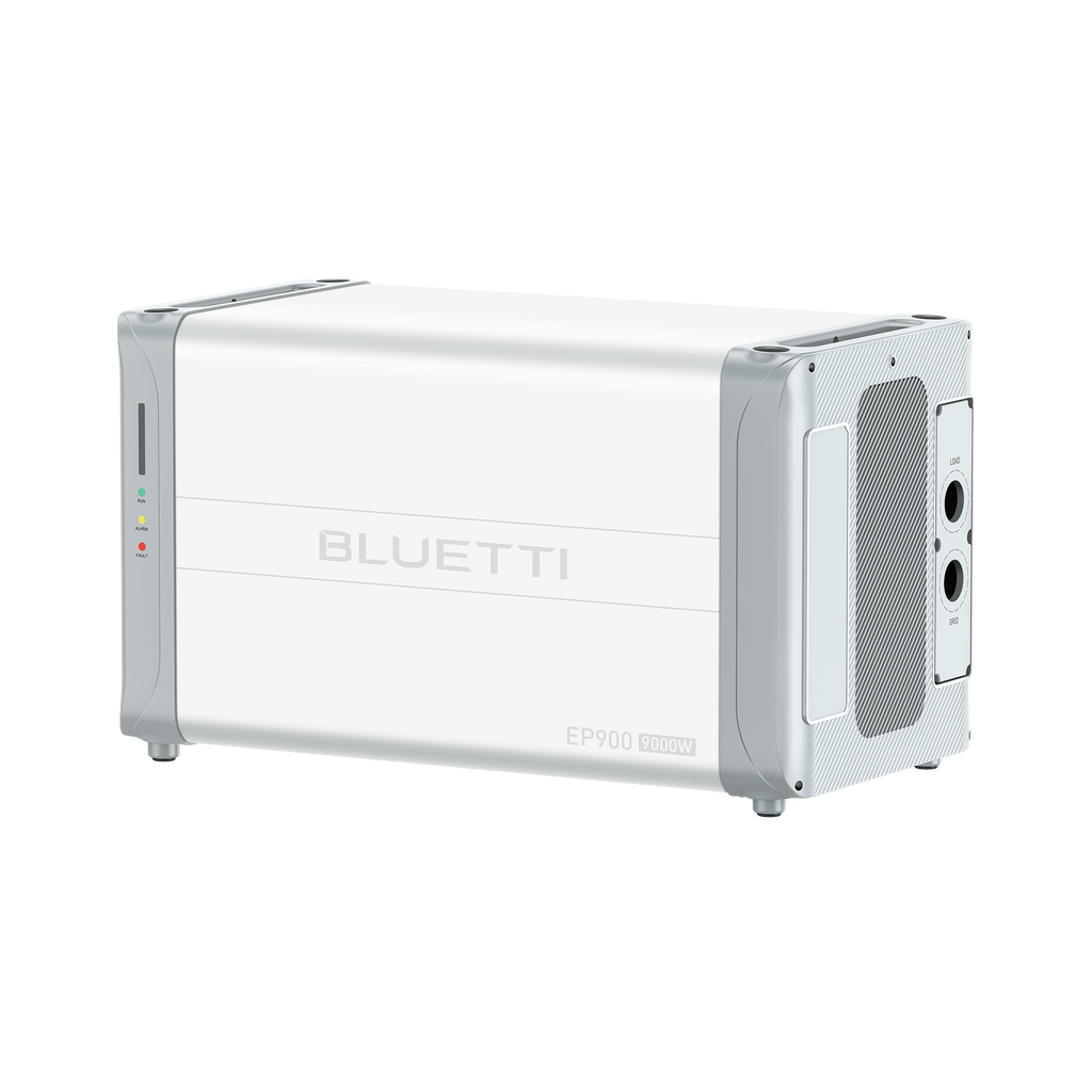 BLUETTI EP900 solar input and grid connection diagram
