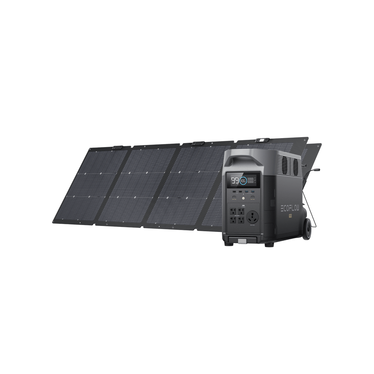 EcoFlow DELTA Pro + 220W Bifacial Solar Panel Bundle | Solwel